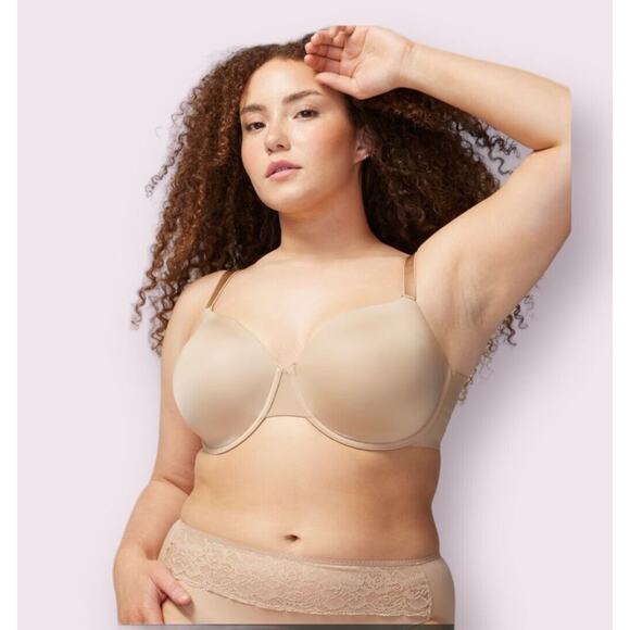 Soma Women’s Vanishing back full coverage Soft Tan Skin Color bra lines 44D NEW - Picture 1 of 11